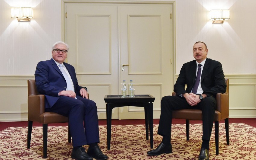 Президент Азербайджана обсудил урегулирование нагорно-карабахского конфликта с главой МИД Германии