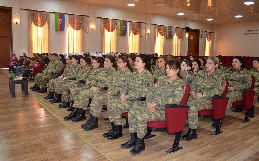Beynəlxalq Qadınlar Günü Azərbaycan Ordusunda qeyd edilib