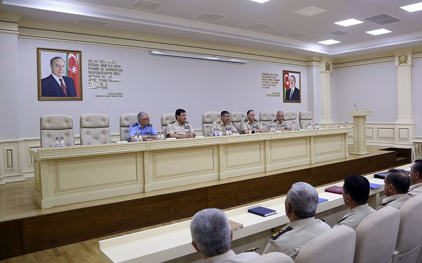 A group of Azerbaijani officers awarded military rank of Colonel