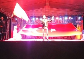 Azerbaijani dance  ensemble performs at  Tourism Festival in Turkey