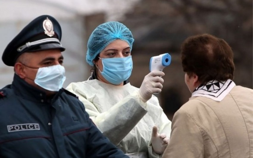 Ermənistanda koronavirusa yoluxanların sayı 43 nəfər artdı