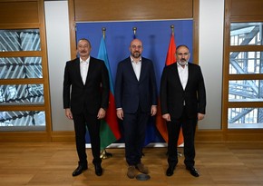 Meeting between Ilham Aliyev, Charles Michel, Nikol Pashinyan ends in Brussels - UPDATED