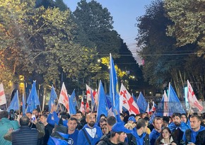 В Тбилиси правящая партия Грузии проводит заключительный предвыборный митинг