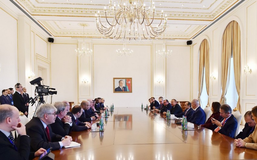 President Ilham Aliyev received group of participants of 5th News Agencies World Congress - UPDATED