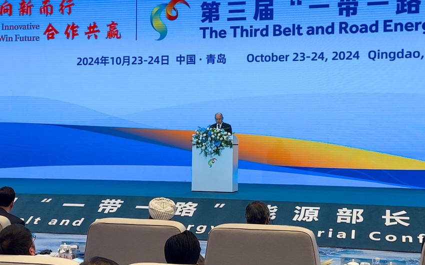 Azerbaijan's energy minister addresses Belt and Road energy conference in China