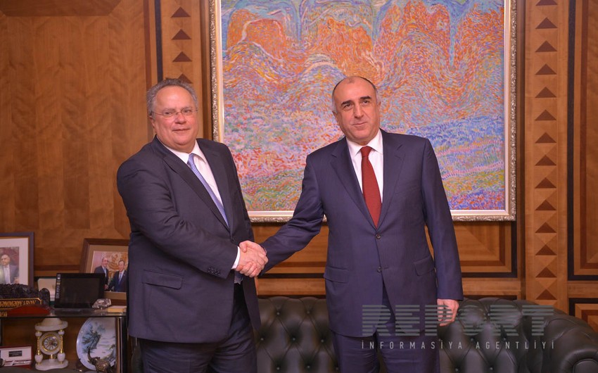Azerbaijan`s FM meets Greek counterpart