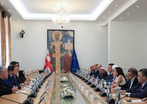 Allahshukur Pashazade meets with Georgian Speaker of Parliament
