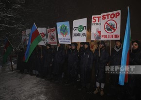 Protests of Azerbaijani eco-activists continue on Khankandi-Lachin road