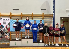 Azerbaijani table tennis players clinch nine medals at Riga City Council’s Youth Cup