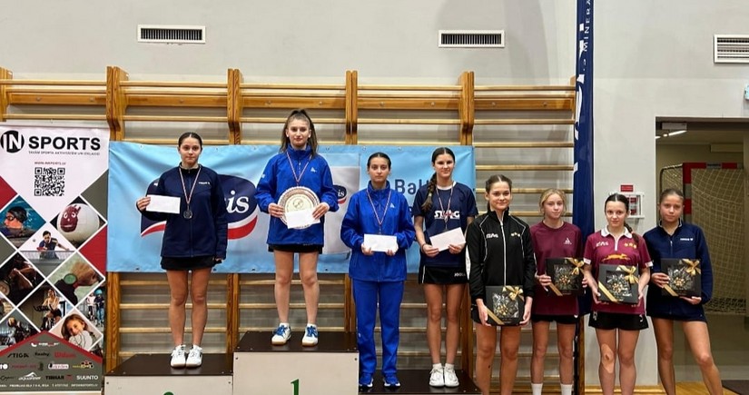 Azerbaijani table tennis players clinch nine medals at Riga City Council’s Youth Cup