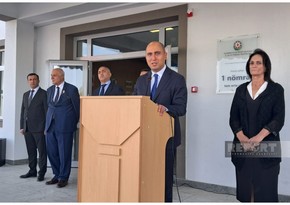 Azerbaijan's minister of science and education attends first day of newly built school in Khojaly