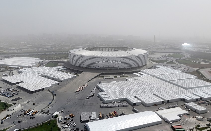 COP29 Əməliyyat Şirkəti: Bakı Olimpiya Stadionunda Mavi Zonanın 95 %-i tamamlanıb