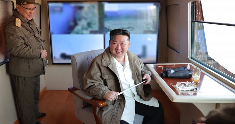 North Korea's Kim oversees test-fire of surface-to-air missiles