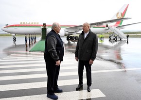 President of Belarus arrives in Azerbaijan's Fuzuli