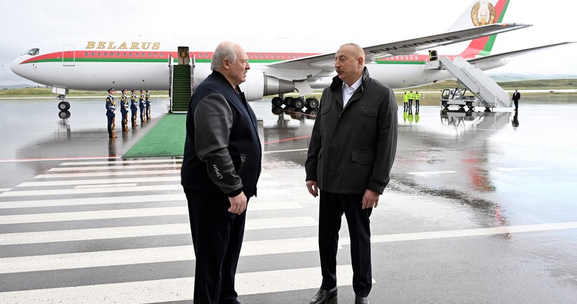 President of Belarus arrives in Azerbaijan's Fuzuli