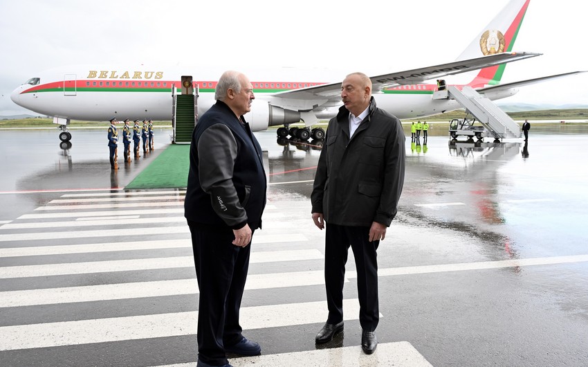 Президент Беларуси прибыл в Физулинский район