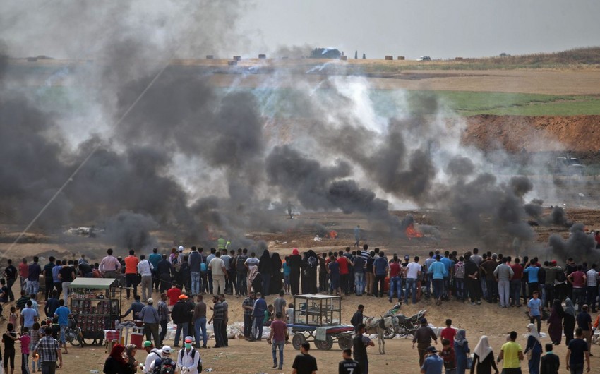 Не менее 16 палестинцев пострадали в столкновениях в Газе
