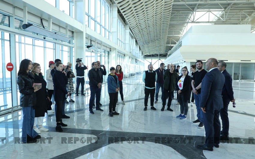 Georgian delegation visits Fuzuli Int’l Airport