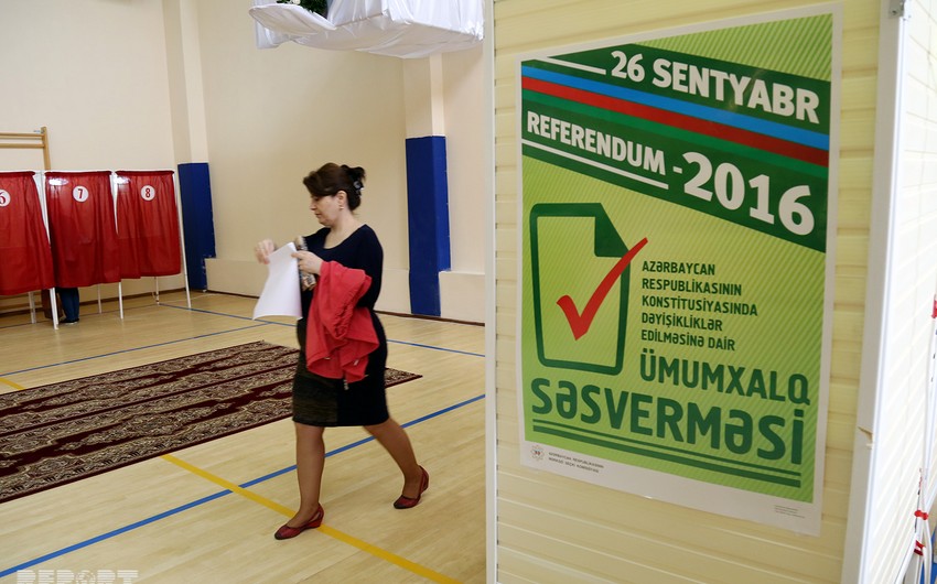 Итоговые результаты референдума в Азербайджане будут объявлены в следующем месяце