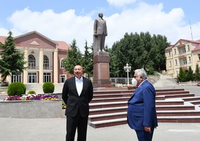 Ilham Aliyev visits Dashkasan