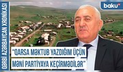 “Rayon İcraiyyə Komitəsinin sədrinə dedim ki, Bakıda ermənilərin zirzəmisində kirayədə qalıb oxumuşam” - Qərbi Azərbaycan Xronikası