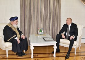 President Ilham Aliyev received Sephardic Chief Rabbi of Jerusalem