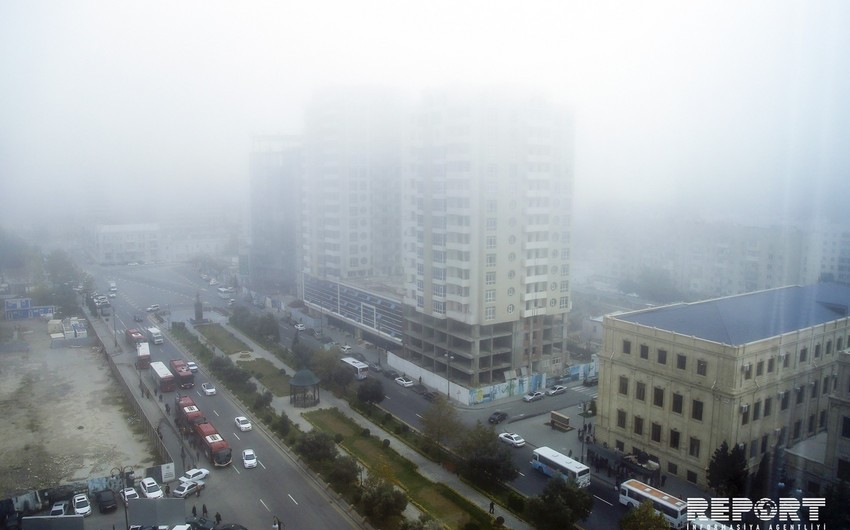 В Баку и на Абшеронском полуострове установилась туманная погода