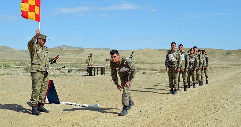 Azərbaycan Ordusunda hərbiləşdirilmiş kross birinciliyi keçirilib