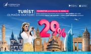 AZAL offers 29% discount on ınternational flights in honour of Tourism Workers' Day