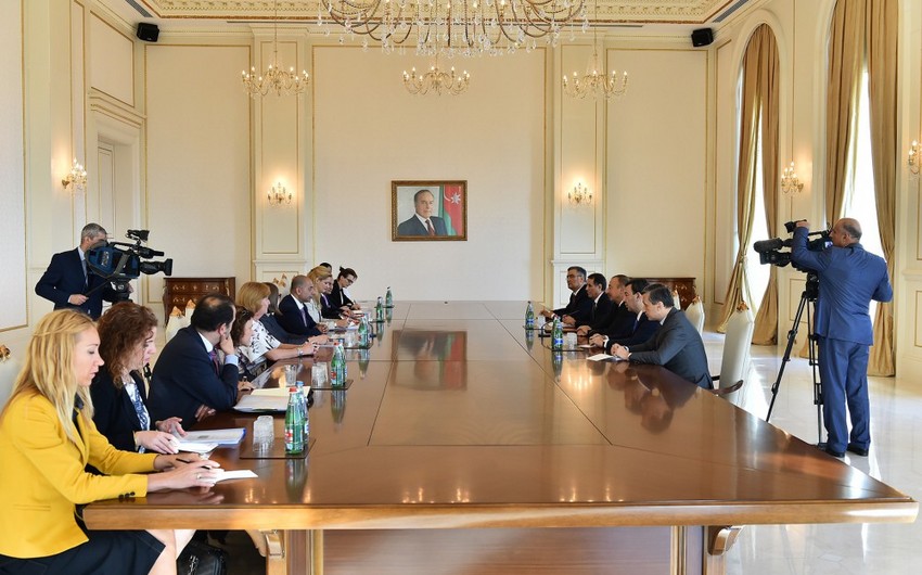 Президент Ильхам Алиев принял делегацию Комитета парламентского сотрудничества Европейский Союз-Азербайджан
