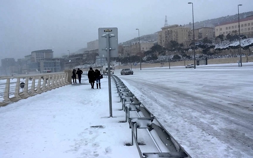 Cold snap and snow expected in Baku