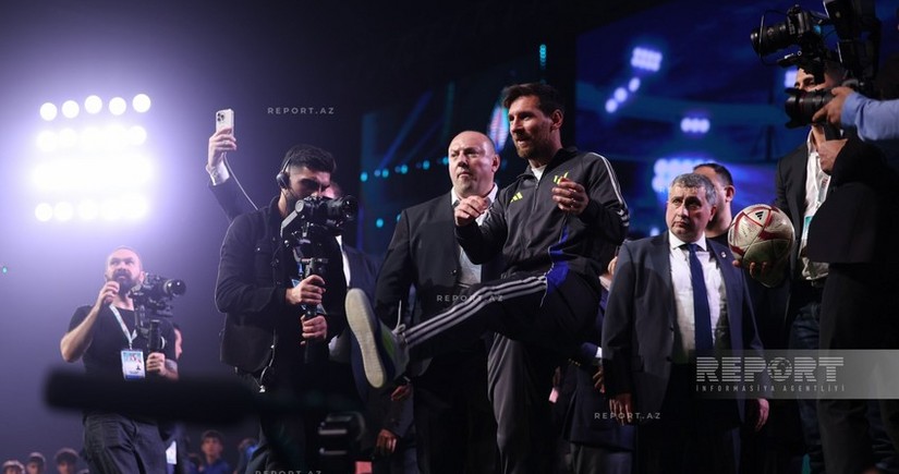 Lionel Messi shares post about Baku visit on Instagram