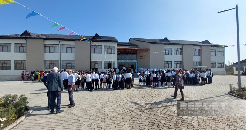 School built by Heydar Aliyev Foundation in Salyan’s Shorsulu village put into operation