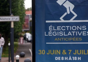 KİV: Fransada keçirilən seçkilərdə sağçı Milli Birlik partiyası liderlik edir