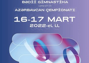 Bədii gimnastika üzrə Azərbaycan çempionatı başlayıb