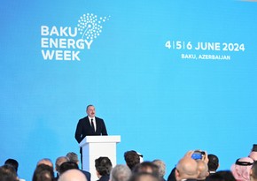 President Ilham Aliyev speaks at opening of Baku Energy Week