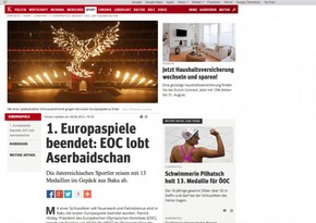 First European Games in spotlight of Austrian press