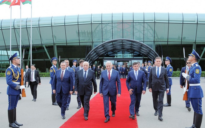 Завершился официальный визит премьер-министра Турции Бинали Йылдырыма в Азербайджан