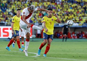 DÇ-2022: Kolumbiya öz meydanında Peruya məğlub olub