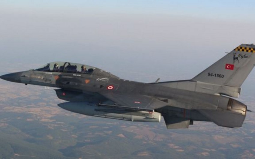 F-16s of Turkish Air Force involved in joint Azerbaijani-Turkish exercises