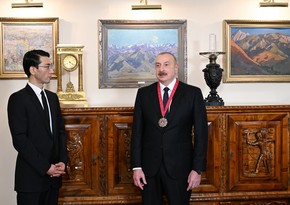 “Chinghiz Aitmatov” Order bestowed upon President Ilham Aliyev in Bishkek