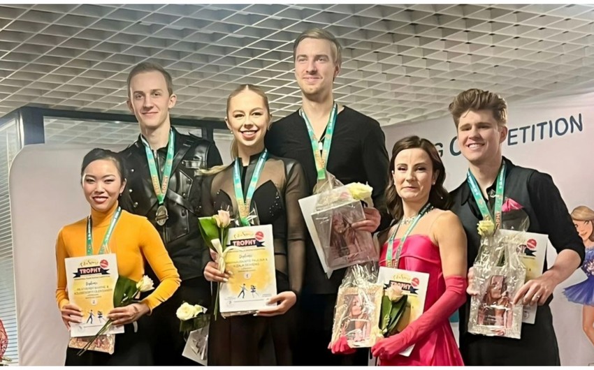 Азербайджанские фигуристы взяли серебро на Edu Sport Trophy