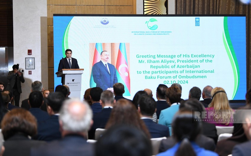 President: Azerbaijan contributes to global efforts to combat climate change