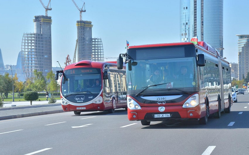 В День Вооруженных сил Азербайджана маршрут движения ряда столичных автобусов изменится