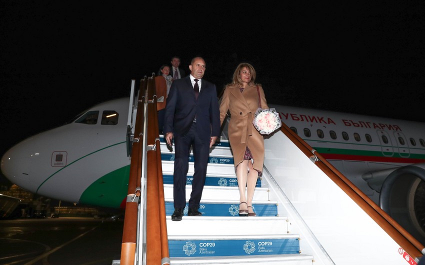 President of Bulgaria arrives in Azerbaijan