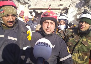 Azerbaijani rescuers happy for saving 2 people in Kahramanmaras