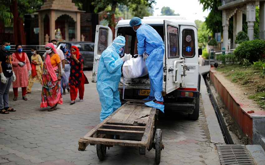 Hindistanda koronavirusa yoluxanların sayı 13 milyonu ötdü