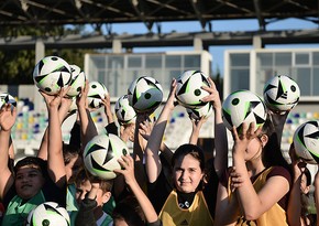 UEFA-nın dəstəyi ilə Ağcabədidə futbol festivalı keçirilib