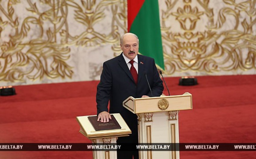 Aleksandr Lukaşenko ​beşinci dəfə Belarus prezidenti kimi and içib