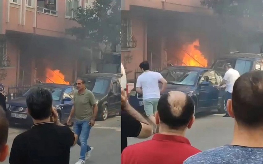 İstanbulda binada partlayış olub, yaralılar var